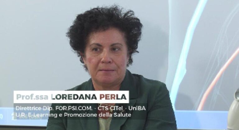 Prof.ssa LOREDANA PERLA – dip. FOR.PSI.COM. – UniBA | Formare all’umano con l’aiuto della tecnologia